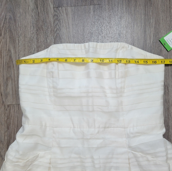 NWT Lilly Pulitzer Blossom Strapless Dress Resort White Wrapping Stripe Silk 14 - Picture 14 of 16
